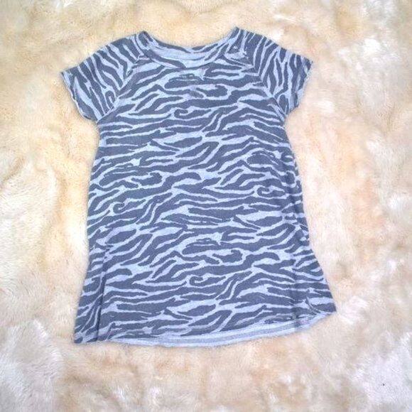 Girls Tiger Animal Print Dress Size 4T Gray Short Sleeve - Picture 6 of 8
